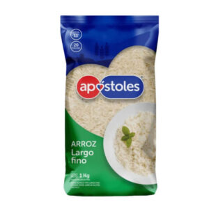 Arroz Largo Fino Apóstoles x 1 kg x 10U