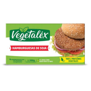 Hamburguesas De Soja Vegetalex X 4 U