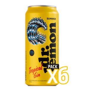 Aperitivo Dr.Lemon Tropical Gin-Lata x 473 ml x 6 U