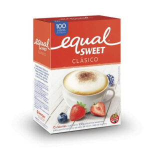 Endulzante Equal Sweet Clásico-Caja x 100 sobres-Pack x 6 cajas