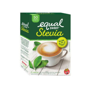 Endulzante Equal Sweet Stevia-Caja x 50 sobres-Pack x 6 cajas