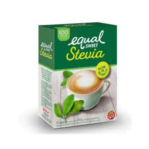 Endulzante Equal Sweet Stevia-Caja x 100 sobres-Pack x 6 cajas