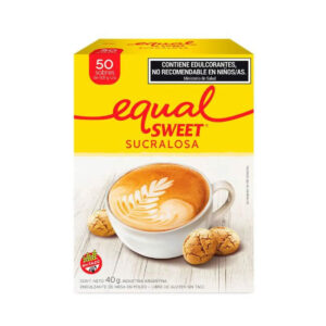 Endulzante Equal Sweet Sucralosa-Caja x 50 sobres-Pack x 6 cajas