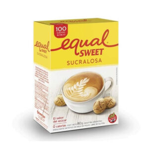 Endulzante Equal Sweet Sucralosa-Caja x 100 sobres-Pack x 6 cajas